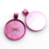 10PCS 25mm Round Cabochon Base Settings 7 Colors Available-B2002