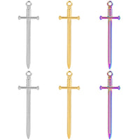 2PCS Sword Charms,Stainless Steel 3 Colors Available-SS1061