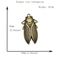 4PCS Big Cicada Charms,3 Colors Available-RS135