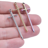 2PCS Sword Charms,Stainless Steel 3 Colors Available-SS1061