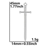 2PCS Sword Charms,Stainless Steel 3 Colors Available-SS1061