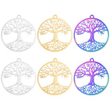 2PCS Tree of Life Charms,Stainless Steel 3 Colors Available-SS1060