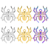 2PCS Spider Charms,Stainless Steel 3 Colors Available-SS1067