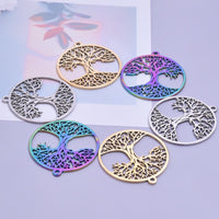 2PCS Tree of Life Charms,Stainless Steel 3 Colors Available-SS1060