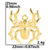 2PCS Spider Charms,Stainless Steel 3 Colors Available-SS1067