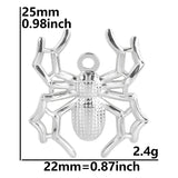 2PCS Spider Charms,Stainless Steel 3 Colors Available-SS1067