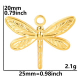 2PCS Dragonfly Charms,Stainless Steel 3 Colors Available-SS1068