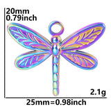 2PCS Dragonfly Charms,Stainless Steel 3 Colors Available-SS1068