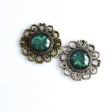 6PCS 16mm Round Cabochon Base Settings,2 Colors Available-B2164