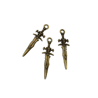 20PCS Little Sword Charms,Double Sided 3 Colors Available-RS1367