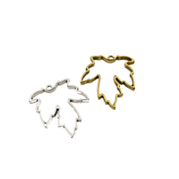 2PCS Maple Leaf Frame Pendant 2 Colors Availabl-TS227