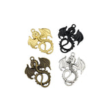 10PCS Dragon Charms,4 Colors Available-RS229