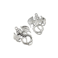 10PCS Dragon Charms,4 Colors Available-RS229