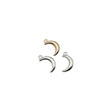 25PCS Simple Smooth Moon Charms,2 Colors Available-RS918