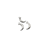 25PCS Simple Smooth Moon Charms,2 Colors Available-RS918