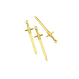 12PCS Sword Charms,3 Colors Available Double Sided-RS1333