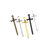 8PCS Sword Charms,Double Sided 5 Colors Available-RS9083S