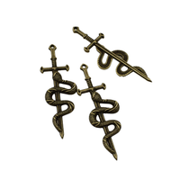 8PCS Sword And Snake Charms,4 Colors Available-RS1381