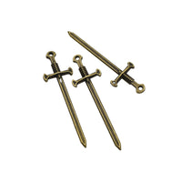 8PCS Sword Charms,Double Sided 5 Colors Available-RS9083S