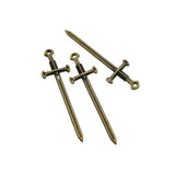 8PCS Sword Charms,Double Sided 5 Colors Available-RS9083S