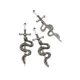 8PCS Sword And Snake Charms,4 Colors Available-RS1381