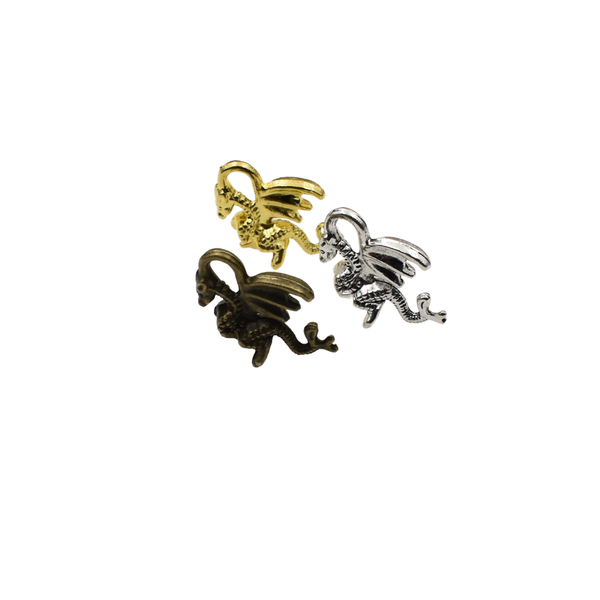 20PCS Dragon Charms,3 Colors Available 3D-RS400