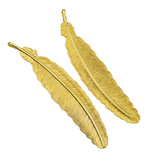 4PCS Large Feather Charms,4 Colors Available-RS025