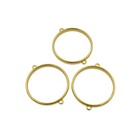 5PCS Round Gold Frame Connectors-TS315