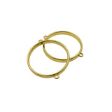 5PCS Round Gold Frame Connectors-TS315