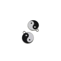 6PCS Enamel Tai Chi Charms Double Sided-RS1187