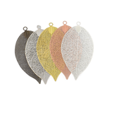 2PCS Ultrathin Big Leaf Charms,5 Colors Available-RS1201