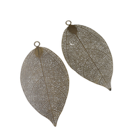 2PCS Ultrathin Big Leaf Charms,5 Colors Available-RS1201