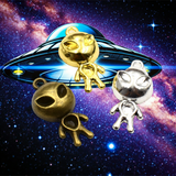10PCS Alien Charms,3 Colors Available 3D-RS1269