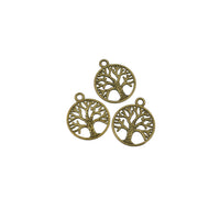 25PCS Round Tree Charms,5 Colors Available Double Sided-RS070