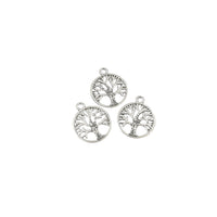 25PCS Round Tree Charms,5 Colors Available Double Sided-RS070