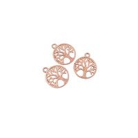 25PCS Round Tree Charms,5 Colors Available Double Sided-RS070