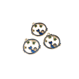 6PCS Enamel Cat and Star Charms,3 Colors Available-RS1023