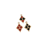 5PCS Enamel Poker Charms,3 Colors Available-RS1094