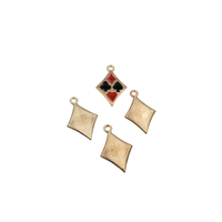 5PCS Enamel Poker Charms,3 Colors Available-RS1094