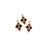 5PCS Enamel Poker Charms,3 Colors Available-RS1094