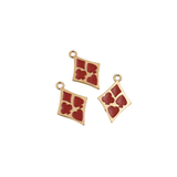 5PCS Enamel Poker Charms,3 Colors Available-RS1094