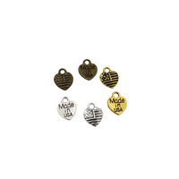 30PCS Little Love Heart Charms,Made IN USA,3 Colors Available-RS1192