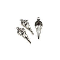 12 Bird Skull Charms,3 Colors Available-RS1353