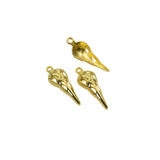 12 Bird Skull Charms,3 Colors Available-RS1353