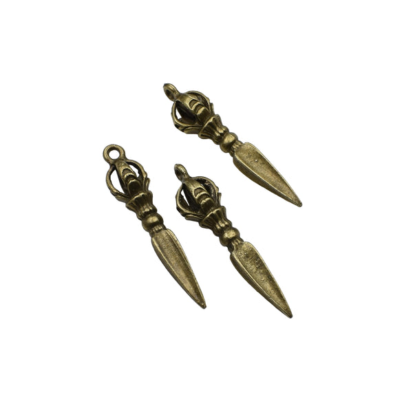 4 Magic Sword Charms,Antique Bronze Tone,3D Charm-RS1389