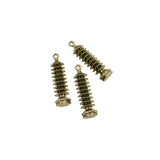 4 Tower Charms,Antique Bronze Tone,3D Charms-RS1393