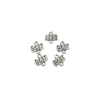 30PCS Best Connecter Charms,Antique Silver Tone-RS1394