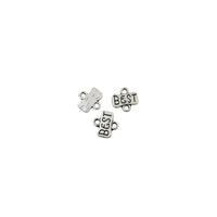 30PCS Best Connecter Charms,Antique Silver Tone-RS1394