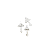 15Pcs 25x15mm Cross Charms,3 Colors Available-RS1417