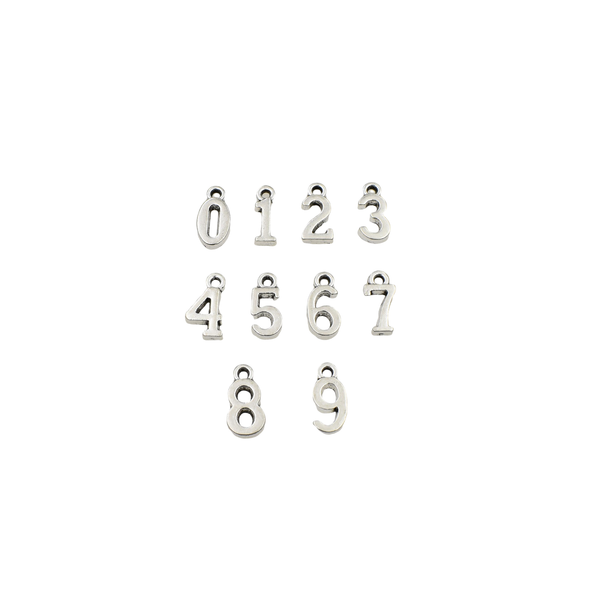 10PCS 15x7mm Arabic Numerals,2 Colors Available-rs1418